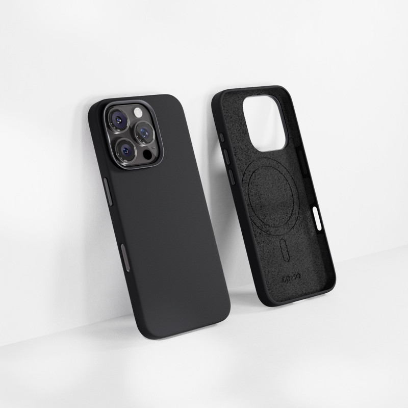 Epico Mag+ Silicone Pro kryt iP. 16 Pro Max - čierny