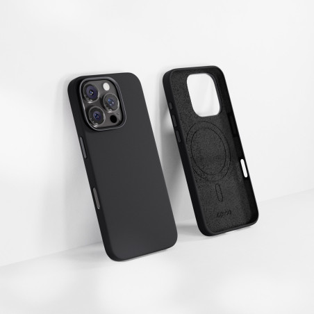 Epico Mag+ Silicone Pro kryt iP. 16 Pro Max - čierny