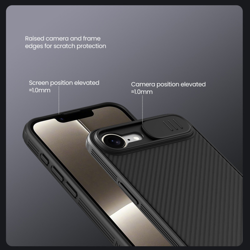 Nillkin CamShield PRO Zadný Kryt pre Apple iPhone 16e Black