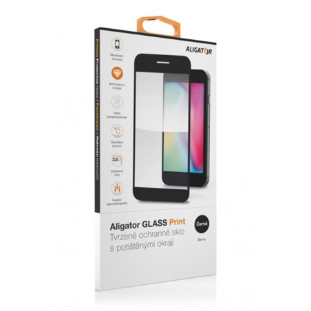 Aligator ochranné sklo PRINT Xiaomi Redmi A3 čierna