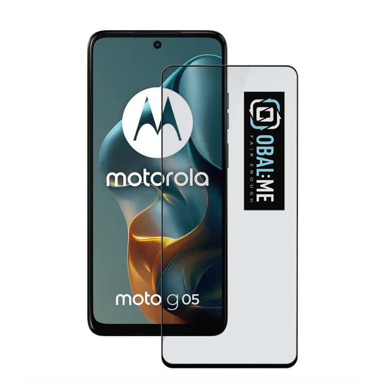 OBAL:ME 5D Tvrdené Sklo pre Motorola G05/E15 Black