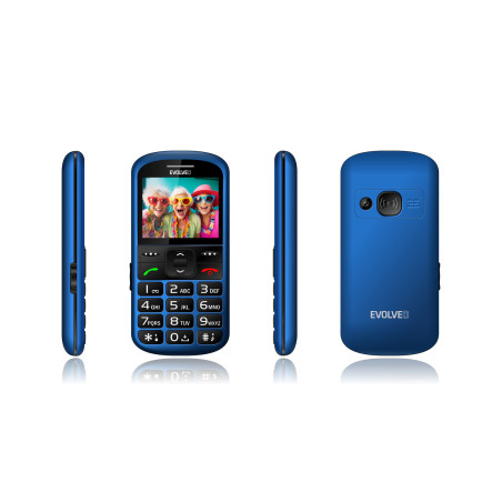 EVOLVEO EasyPhone XS, mobilný telefón pre seniorov, modrý