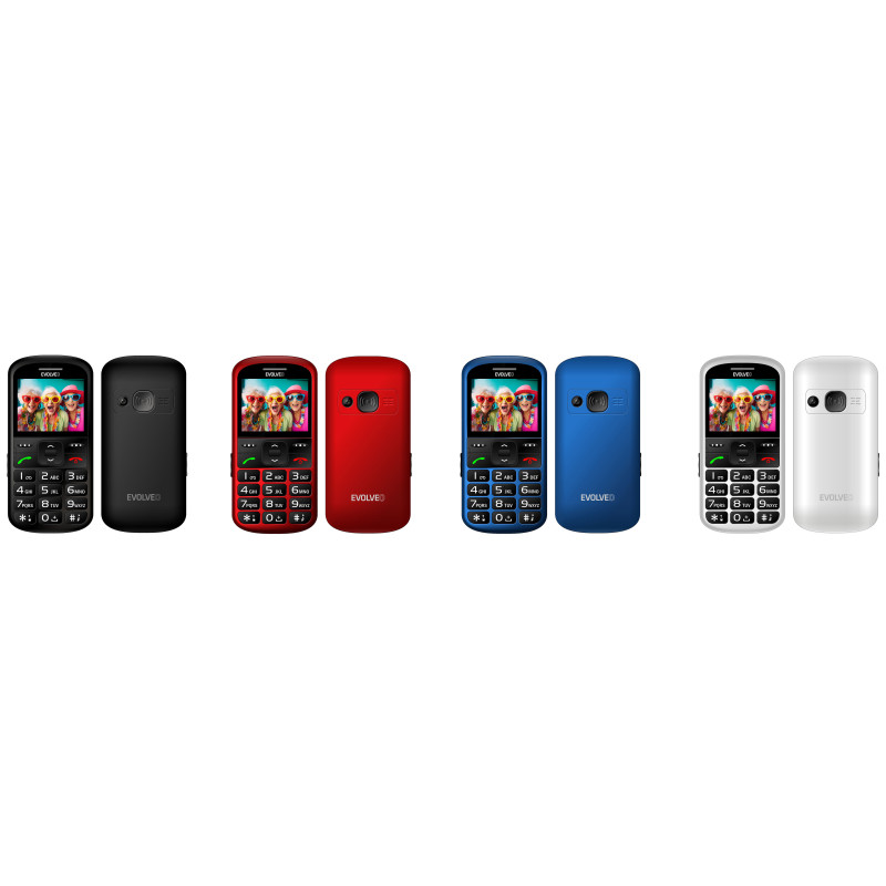 EVOLVEO EasyPhone XS, mobilný telefón pre seniorov, čierny