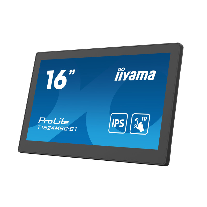 16" iiyama T1624MSC-B1: FHD, HDMI, Media Player