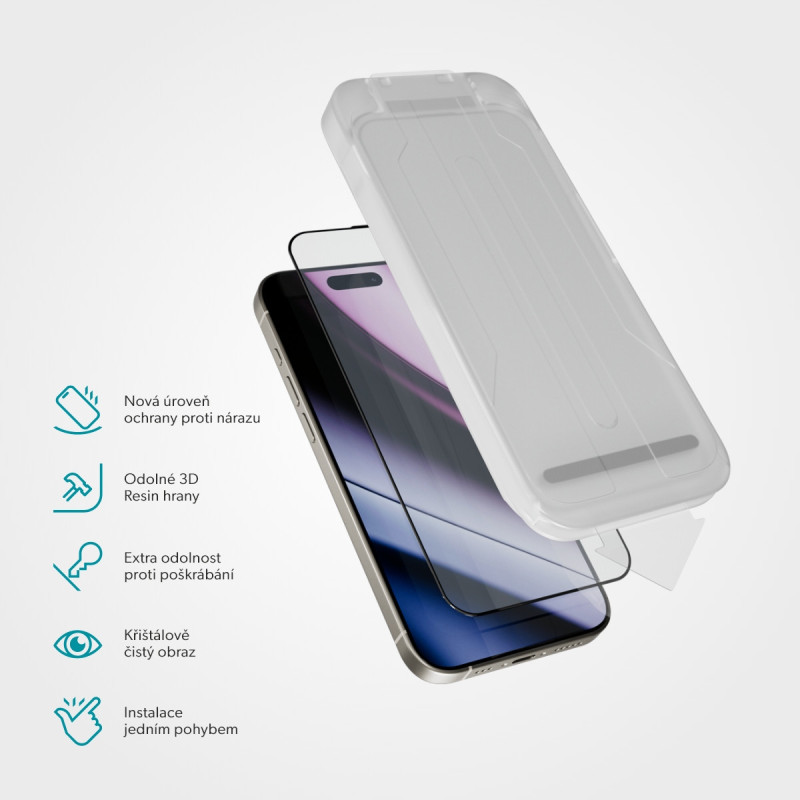 Epico ImpactCeramic sklo pre iPhone 14 Pro Max / 15 Plus / 16 Plus