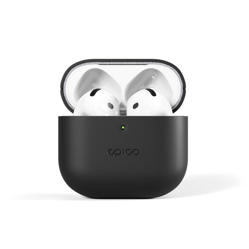 Epico kožené púzdro pre AirPods 4/4 s ANC - čierna