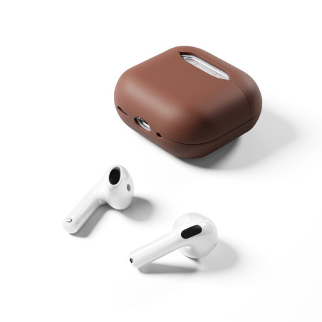 Epico kožené púzdro pre AirPods 4/4 s ANC - hnedá