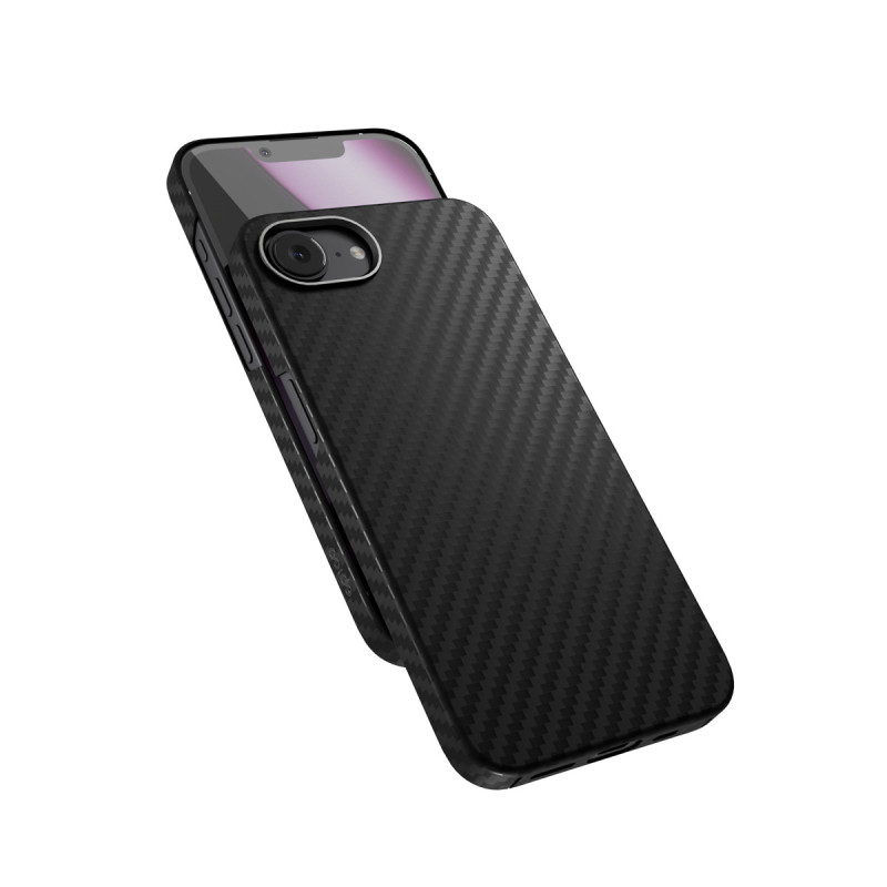 Epico Mag+ Carbon Case for iPhone 16e - čierna