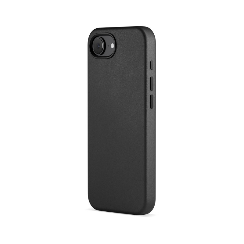 Epico Mag+ kožený kryt iPhone 16e - čierna