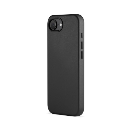 Epico Mag+ kožený kryt iPhone 16e - čierna