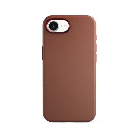 Epico Mag+ kožený kryt iPhone 16e - hnedá