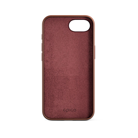 Epico Mag+ kožený kryt iPhone 16e - hnedá