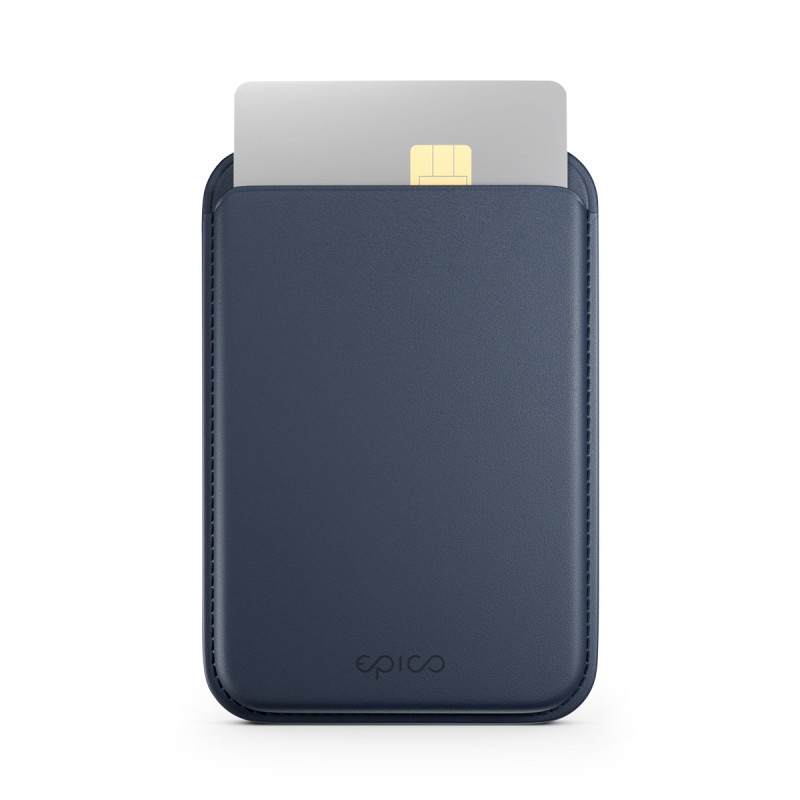 Epico Mag+ Leather Wallet - modrá