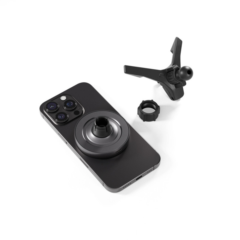 Epico Magnetic Wireless Car Charger - šedá
