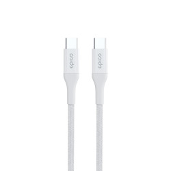 Epico Braided PD Cable 1,2 m USB-C to USB-C - biela