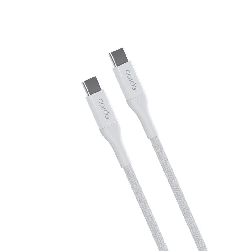 Epico Braided PD Cable 1,2 m USB-C to USB-C - biela