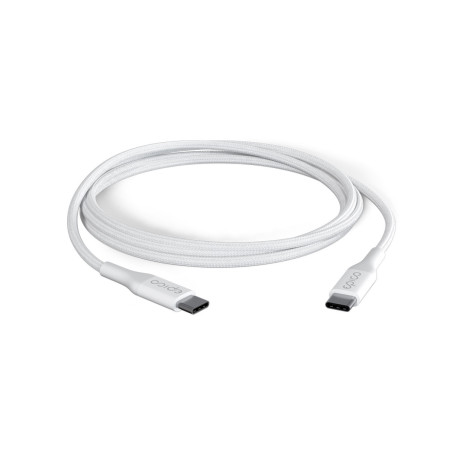 Epico Braided PD Cable 1,2 m USB-C to USB-C - biela