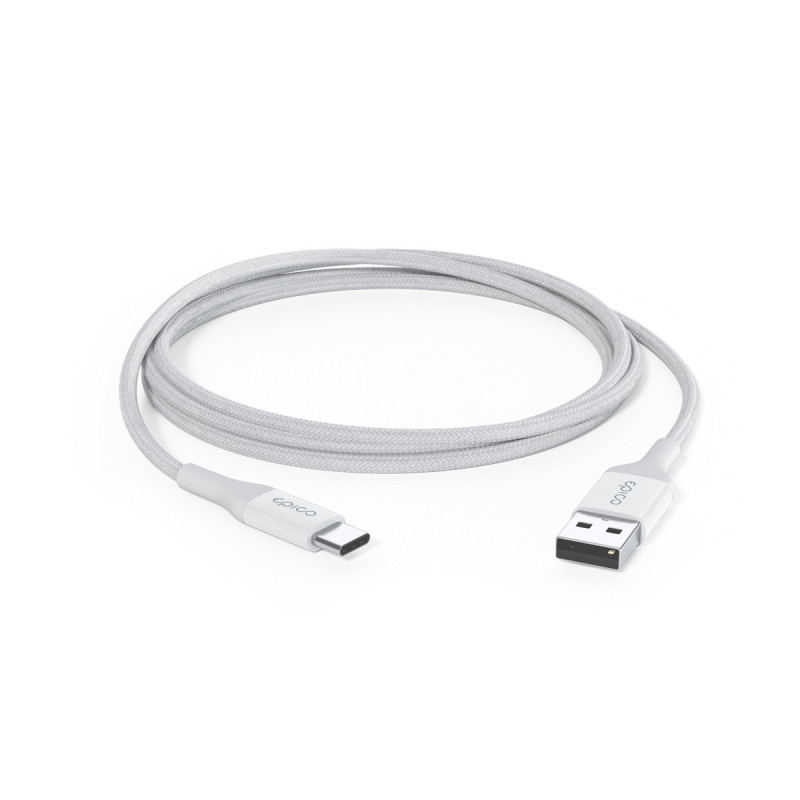 Epico Braided Cable 1,2m USB-C to USB-A - biela