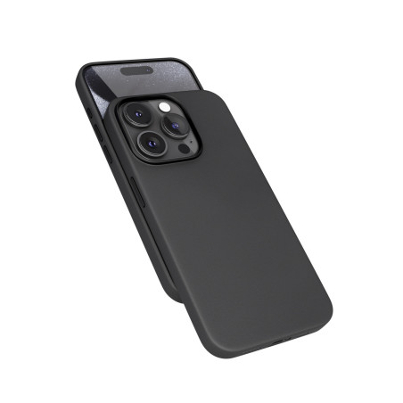 Epico Mag+ kožený kryt iPhone 15 Pro Max - čierna
