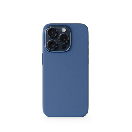 Epico Mag+ kožený kryt iPhone 15 Pro Max - modrá