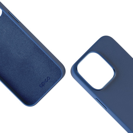 Epico Mag+ kožený kryt iPhone 15 Pro Max - modrá
