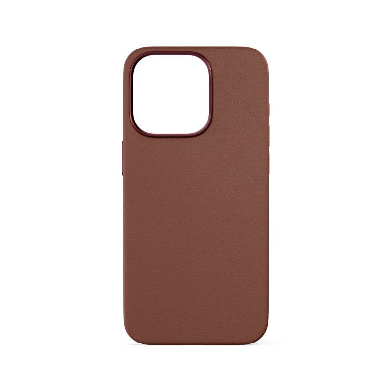 Epico Mag+ kožený kryt iPhone 16 Pro - hnedá