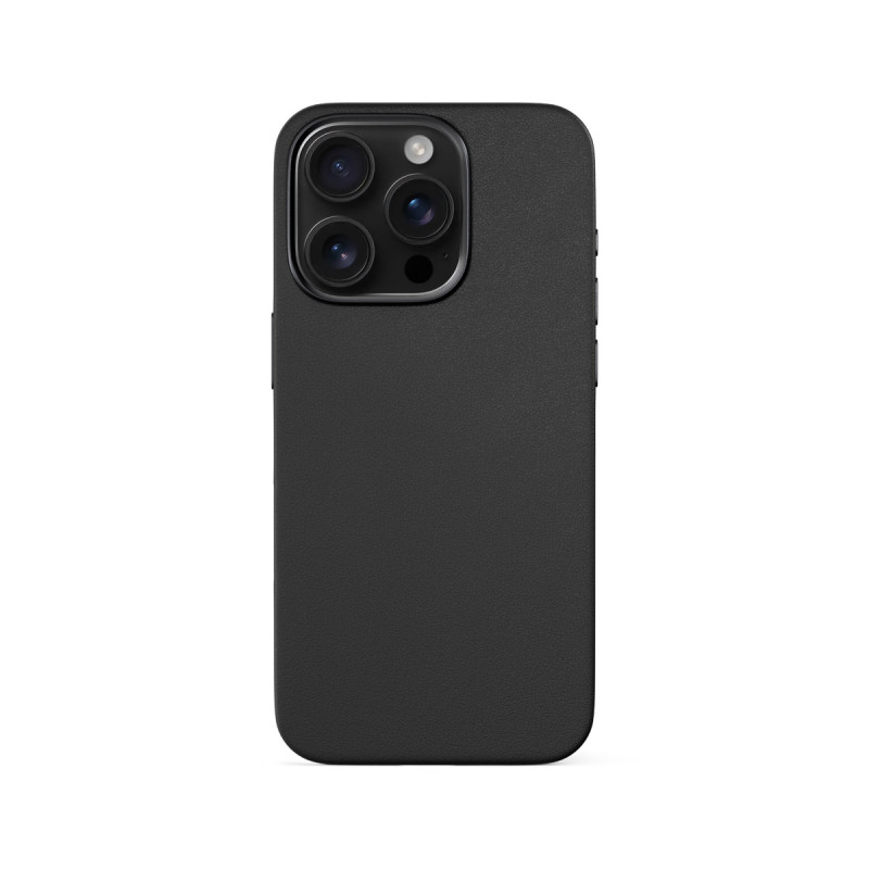Epico Mag+ kožený kryt iPhone 16 Pro - čierna