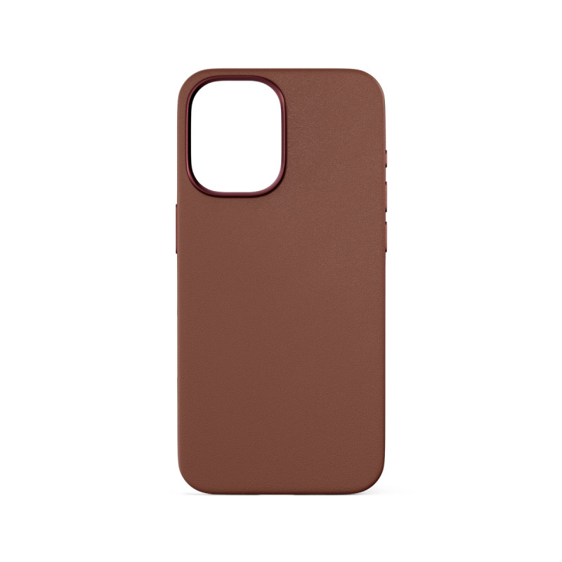 Epico Mag+ kožený kryt iPhone 16 Plus - hnedá