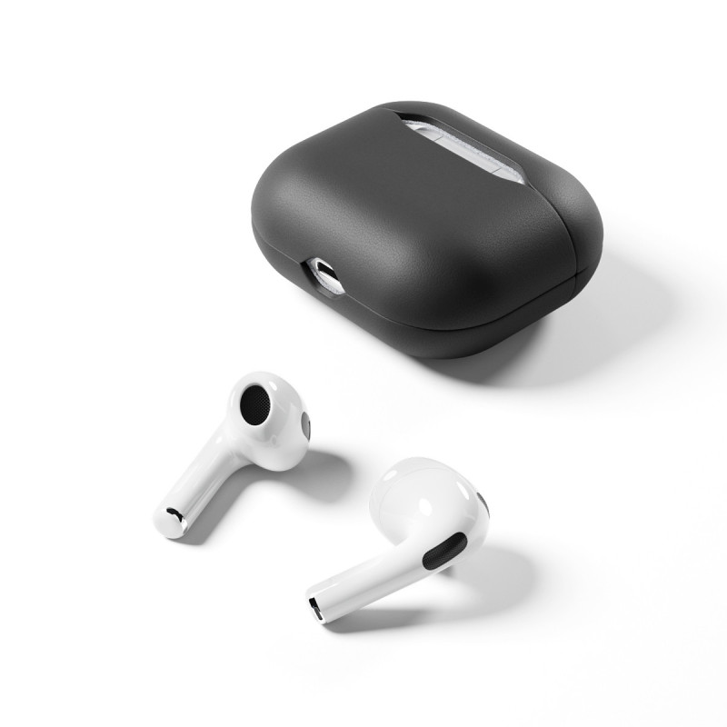 Epico Leather Case Airpods 3 - čierna