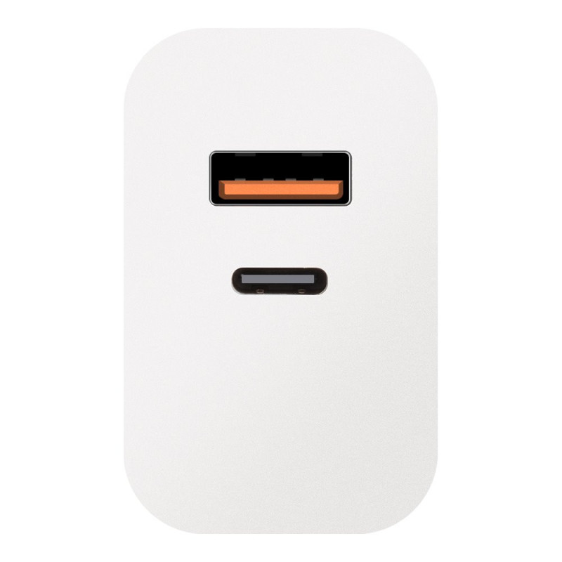 OBAL:ME Cestovná Nabíjačka USB-A + USB-C 25W White