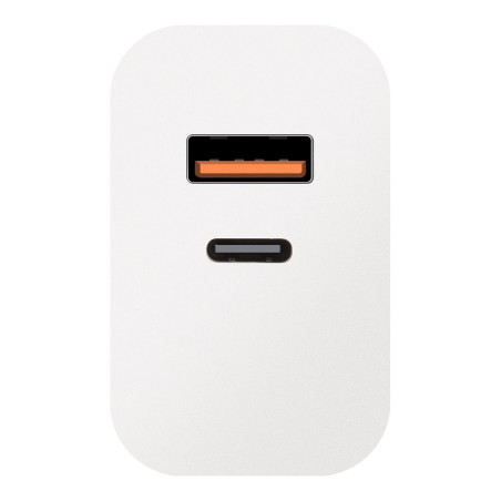 OBAL:ME Cestovná Nabíjačka USB-A + USB-C 25W White