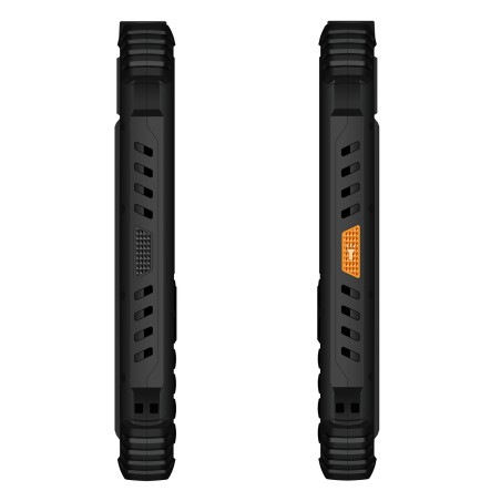 EVOLVEO StrongPhone Q1, vodotesný odolný Dual SIM telefón, čierno-oranžový