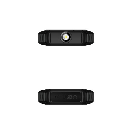 EVOLVEO StrongPhone Q1, vodotesný odolný Dual SIM telefón, čierno-oranžový