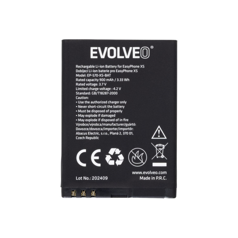 EVOLVEO orig. batéria 900 mAh pre EasyPhone ID/EG/XS (EP-400/550/570)