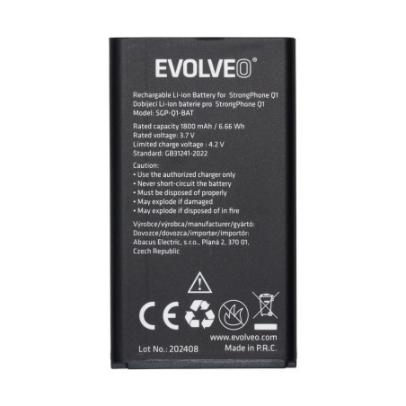 EVOLVEO orig. batéria 1800 mAh pre MaxPhone A1, StrongPhone Q1/Z4/W4