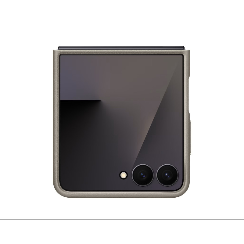 Samsung Ochranný kryt z vegánskej kože Flip7 Taupe