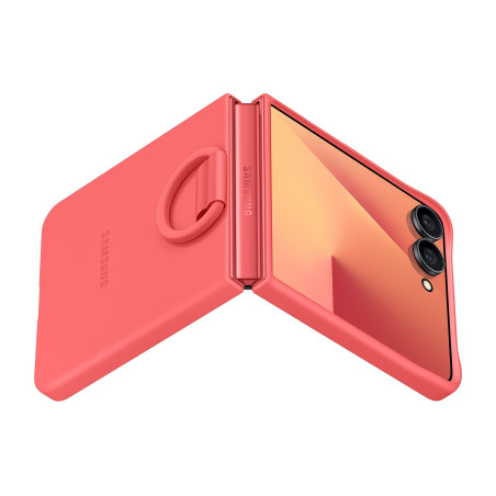Samsung Silikónový kryt s držiakom na prst Flip7 Red