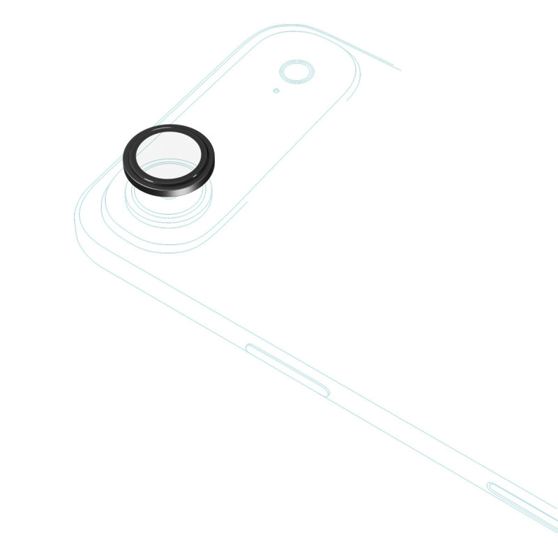 Epico Alu Lens Protectors iPhone Air - čierna