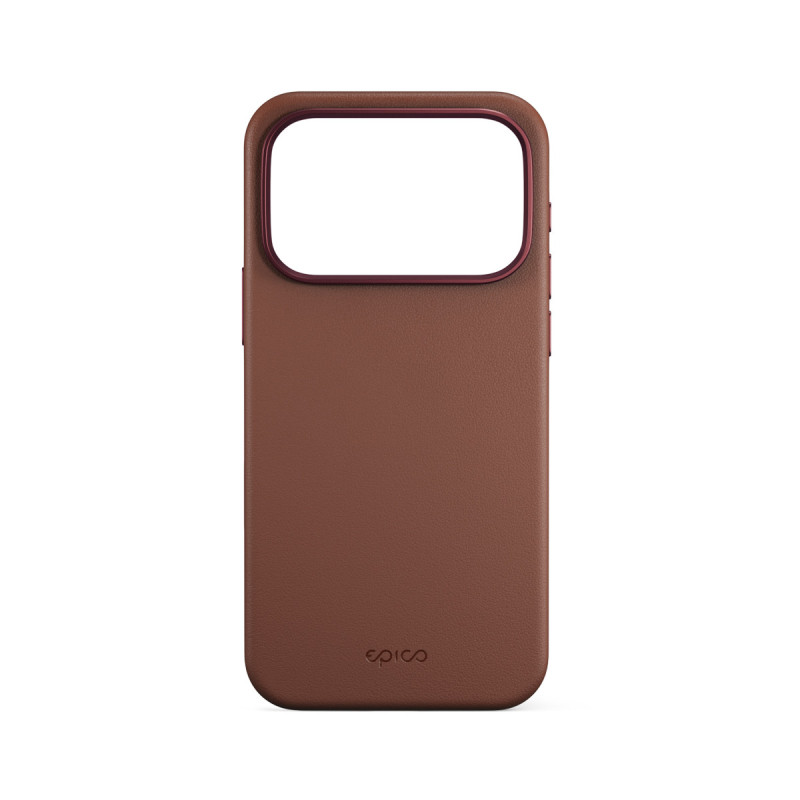 Epico Leather Mag+ Case iPhone 17 Pro Max - hnedá