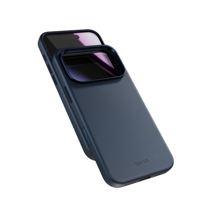 Epico Leather Mag+ Case iPhone 17 Pro - modrá