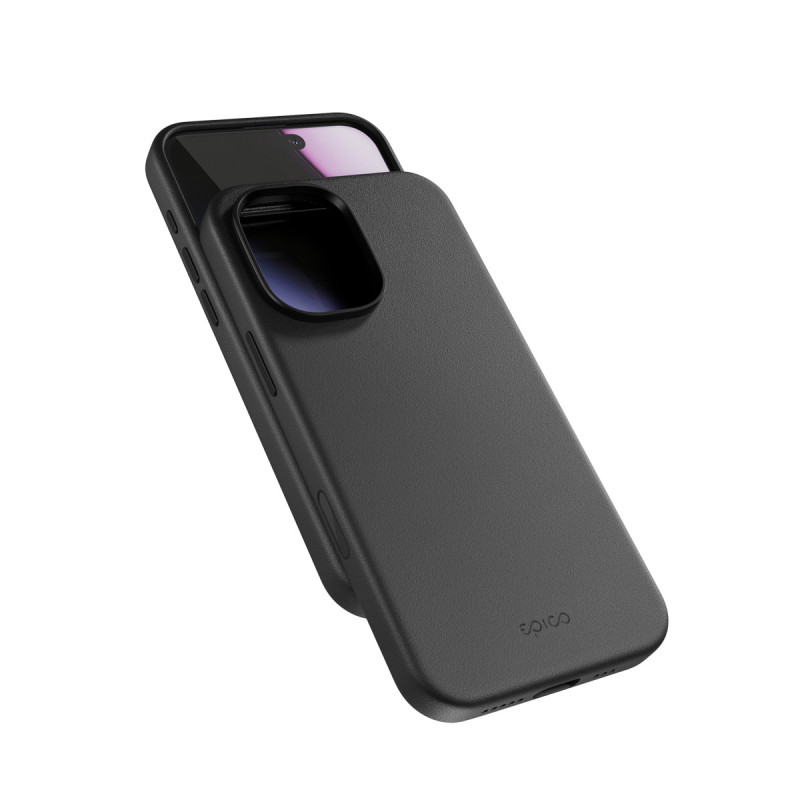 Epico Leather Mag+ Case iPhone 17 - čierna