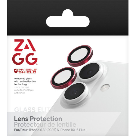 ZAGG Ochranná šošovka Premium pre Apple iPhone 17/16/16+ - ružová