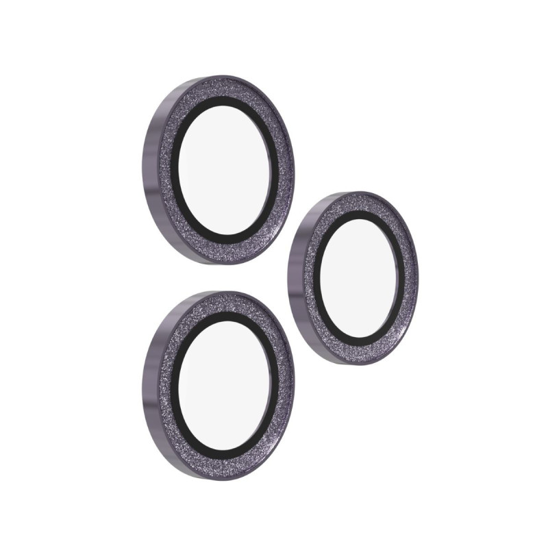 ZAGG Ochranná šošovka Premium pre Apple 17 Pro/Pro Max/16 Pro/Pro Max/15 Pro/Pro Max - fialová trblietka