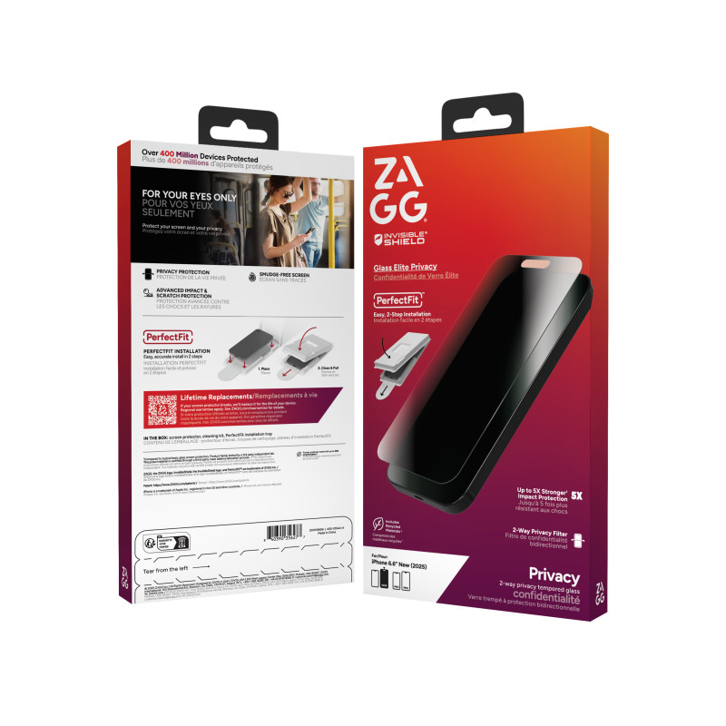 ZAGG Ochranné sklo GLASS Elite Privacy pre Apple iPhone Air