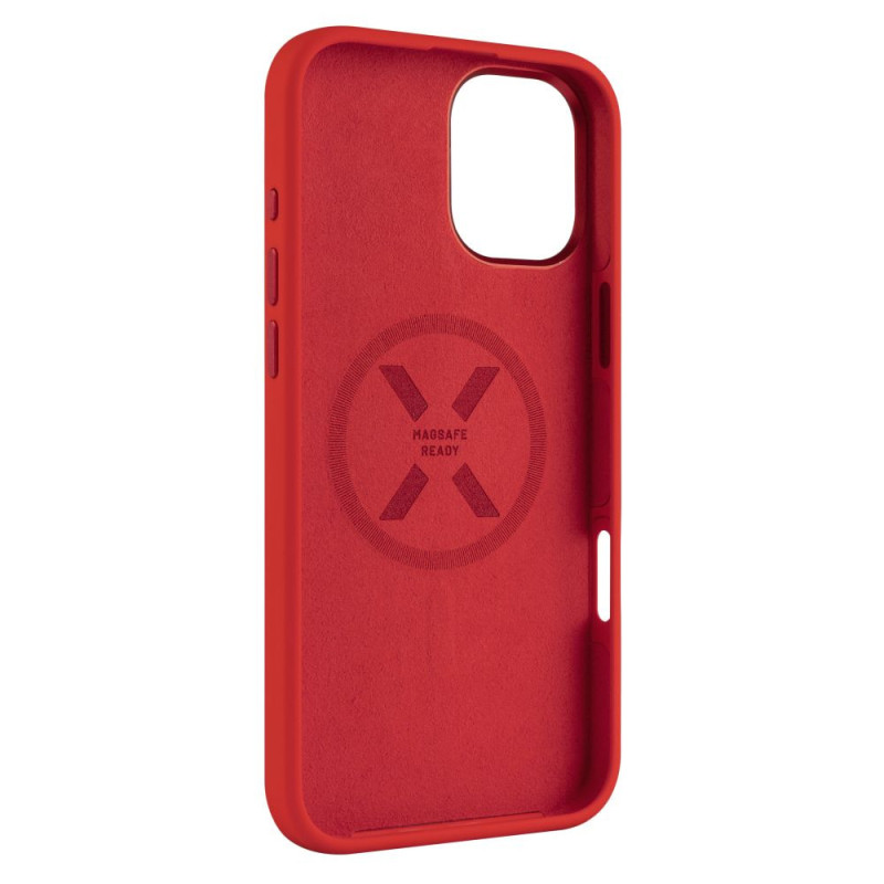 FIXED MagFlow Apple iPhone 16+, červený