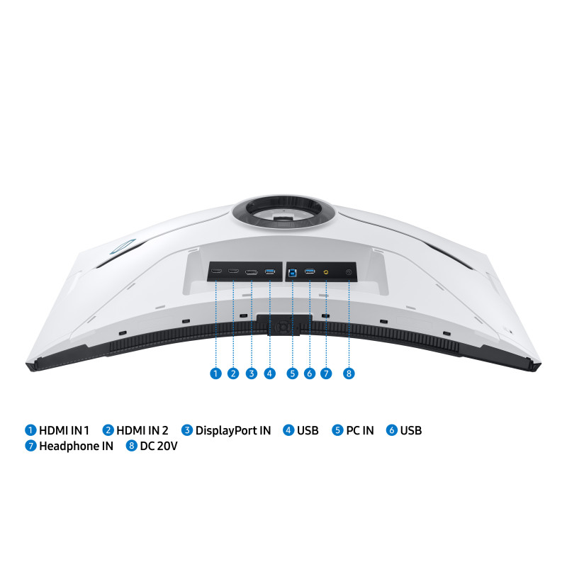 Samsung Odyssey G8 Neo/G85NB/32"/VA/4K UHD/240Hz/1ms/Blck-White/2R