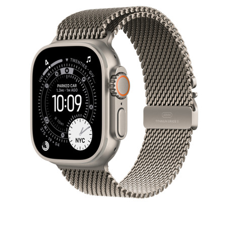 Watch Acc/49/Natural Titanium Milanese Loop - M