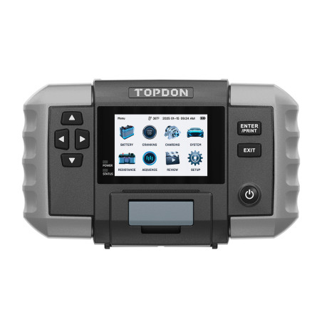 TOPDON Tester autobatérií BT600P/3,5" displej/5200mAh/6V,12V,24V