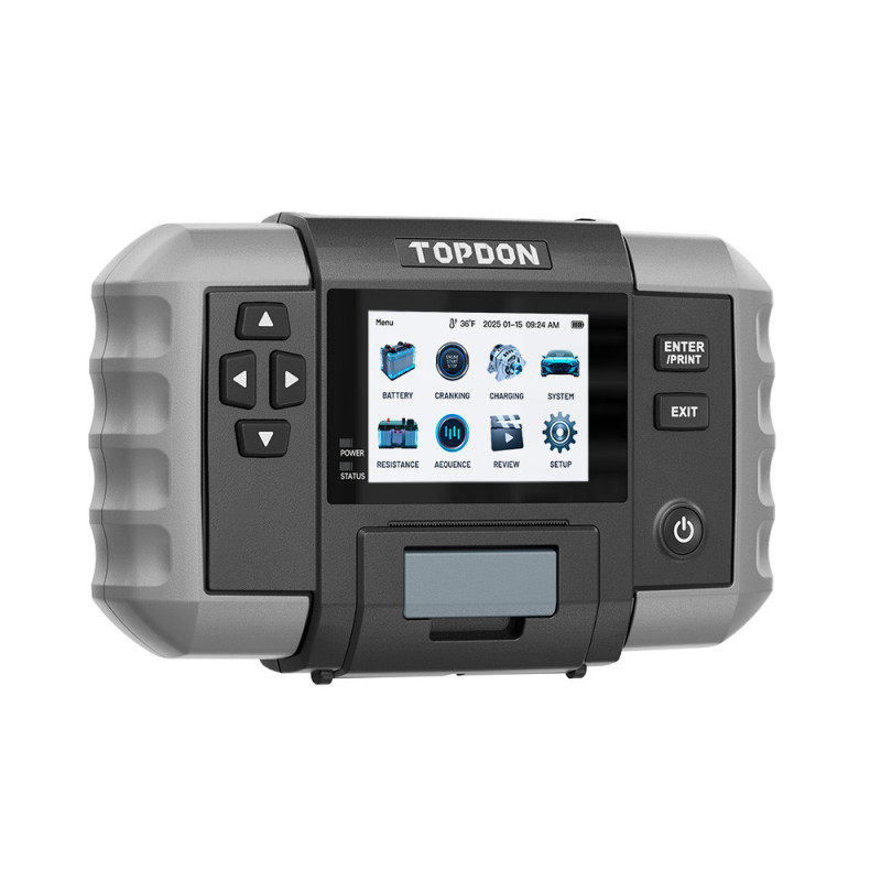 TOPDON Tester autobatérií BT600P/3,5" displej/5200mAh/6V,12V,24V