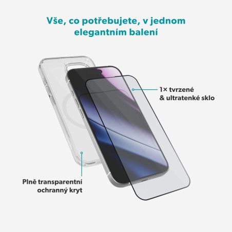 Epico StarterPack iPhone 16 Pro/17 - sklo + kryt